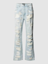 Jeans aus Baumwolle im Destroyed-Look von EIGHTYFIVE Blau / Türkis - 5