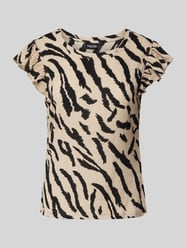 T-shirt z fakturowanym wzorem model ‘LUNA’ od Pieces - 41