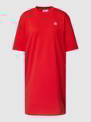 Sweatjurk met korte mouwen en labeldetails van adidas Originals Rood - 17