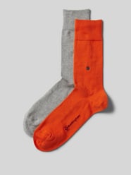 Socken mit elastischem Rippenbündchen im 2er-Pack von Burlington Orange - 43