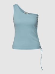 One shoulder-top met plooien van Tom Tailor Denim Blauw - 24