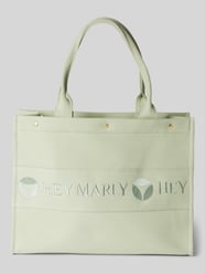 Torebka z wyhaftowanym logo od Hey Marly Zielony - 11