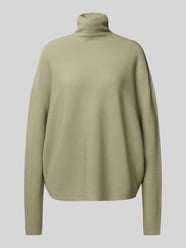 Oversized gebreide pullover met opstaande kraag, model 'LIORA' van Drykorn Groen - 15