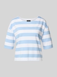 Bluza ze wzorem w paski i rękaw o dł. 1/2 od monari - 24