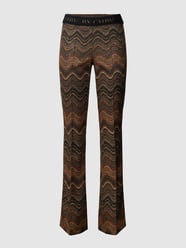 Bootcut Stoffhose mit Effektgarn Modell 'FLOWER' von Cambio Gold - 11