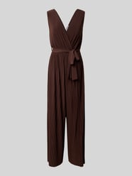 Jumpsuit mit Plisseefalten und Bindegürtel Modell 'Ju44le' von ZABAIONE - 2
