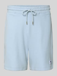 Szorty dresowe o kroju regular fit z mieszanka bawełny model 'NUWAFFLO' od HUGO Blue - 1