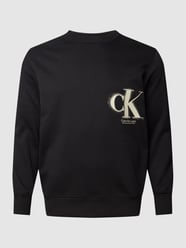 PLUS SIZE Sweatshirt mit Label-Print von Calvin Klein Jeans Plus Schwarz - 25