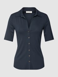 T-shirt z wykładanym kołnierzem od Marc O'Polo Niebieski - 27