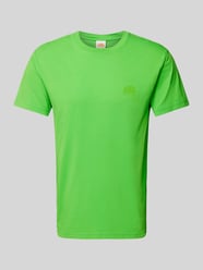 T-shirt z nadrukiem z logo od Sundek Zielony - 1