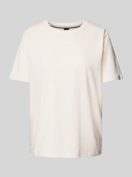 T-Shirt mit Label-Print von BOSS Rosa - 21