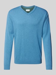 Regular Fit Strickpullover aus reiner Baumwolle von Tom Tailor Blau - 25