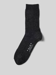 Socken mit Label-Stitching Modell 'COSY' von Falke Grau - 38