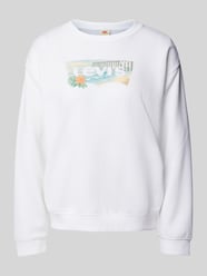 Sweatshirt mit Label-Print Modell 'EVERYDAY' von Levi's® Weiß - 10