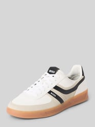 Sneaker Low mit kontrastierenden Streifen von BOSS Orange - 32