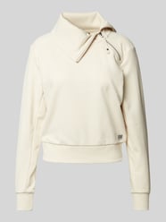 Sweatshirt mit Umlegekragen von G-Star Raw Beige - 5