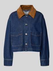 Boxy fit jeansjack van puur katoen van Marc O'Polo Denim - 42