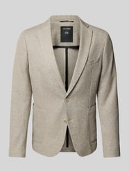 Slim Fit Anzugsakko aus meliertem Jersey von s.Oliver BLACK LABEL Beige - 18