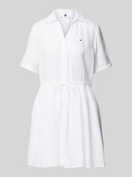Ausgestelltes Hemdblusenkleid aus reinem Leinen von Tommy Hilfiger - 17