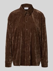 Relaxed fit overhemdkraag van fluweel van Jake*s Casual - 34