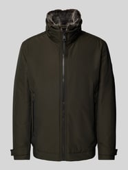 Jacke mit Stehkragen Modell 'Lucca' von Strellson Grün - 24