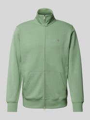 Regular Fit Sweatjacke mit Label-Stitching von Gant - 20