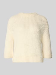 Regular Fit Pullover mit Woll-Alpaka-Anteil Modell 'Tariah' von someday. Beige - 39