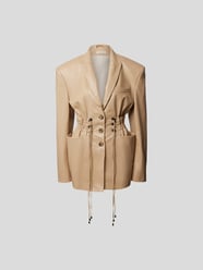 Blazer aus Leder von The Mannei Beige - 5