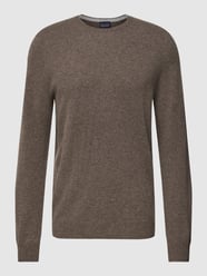 Strickpullover aus Merino-Kaschmir-Mix von Christian Berg Men Beige - 28
