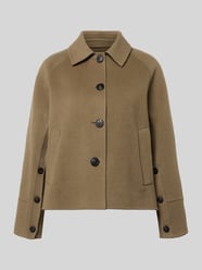 Relaxed Fit Jacke aus Woll-Mix mit Umlegekragen von Blonde No. 8 Beige - 10