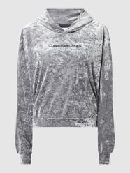 Hoodie mit Logo-Stickerei  von Calvin Klein Jeans Silber - 20