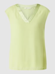 Shirt met contrastboord van BETTY & CO WHITE Geel - 5