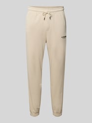 Regular Fit Sweatpants mit elastischen Bund Modell 'KANE' von JACK & JONES Beige - 26