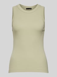 Tanktop in riblook, model 'OLINA' van Drykorn Groen - 3