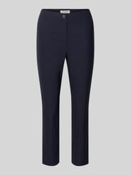 Spodnie materiałowe o kroju slim fit w skróconym kroju od Christian Berg Woman - 4