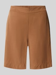 szorty o kroju straight fit i dodatek lnu od Marc O'Polo - 40