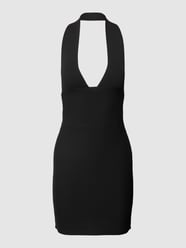 Knielanges Kleid mit Neckholder von REVIEW Grau / Schwarz - 13