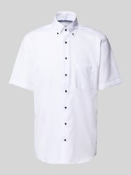 Modern fit zakelijk overhemd met borstzak van ETERNA - 48