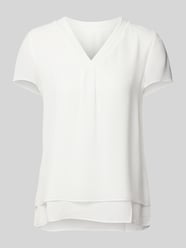 Blusenshirt mit V-Ausschnitt von s.Oliver BLACK LABEL Beige - 36