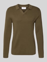 Sweter o kroju relaxed fit z fakturowanym wzorem od Lindbergh - 38