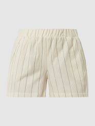 Korte broek met streepmotief  van Esprit Wit - 25
