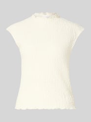 Top mit Strukturmuster von Jake*s Collection Beige - 10