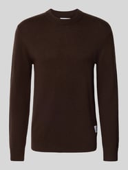 Gebreide pullover van lamswol met ronde hals van Matinique - 14