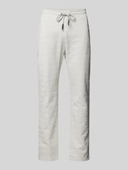 Straight Leg Sweatpants mit Label-Muster von CARLO COLUCCI Grau - 1