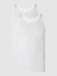 Tanktop aus Baumwolle im 2er-Pack von Huber Bodywear Weiß - 34