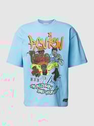 T-Shirt mit Motiv-Print von REVIEW Blau - 38