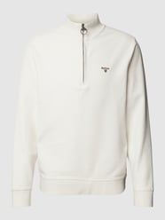 Strickpullover mit kurzem Reißverschluss Modell 'BIRKRIGG' von Barbour Weiß - 39