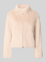 Jacke aus Kunstfell mit Zweiwege-Reißverschluss von Marc Cain Beige - 10