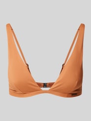 Bikini-Oberteil mit Hakenverschluss Modell 'Essential' von Calvin Klein Underwear Braun - 18