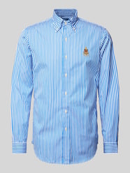 Classic Fit Freizeithemd mit Label-Stitching von Polo Ralph Lauren Blau - 46